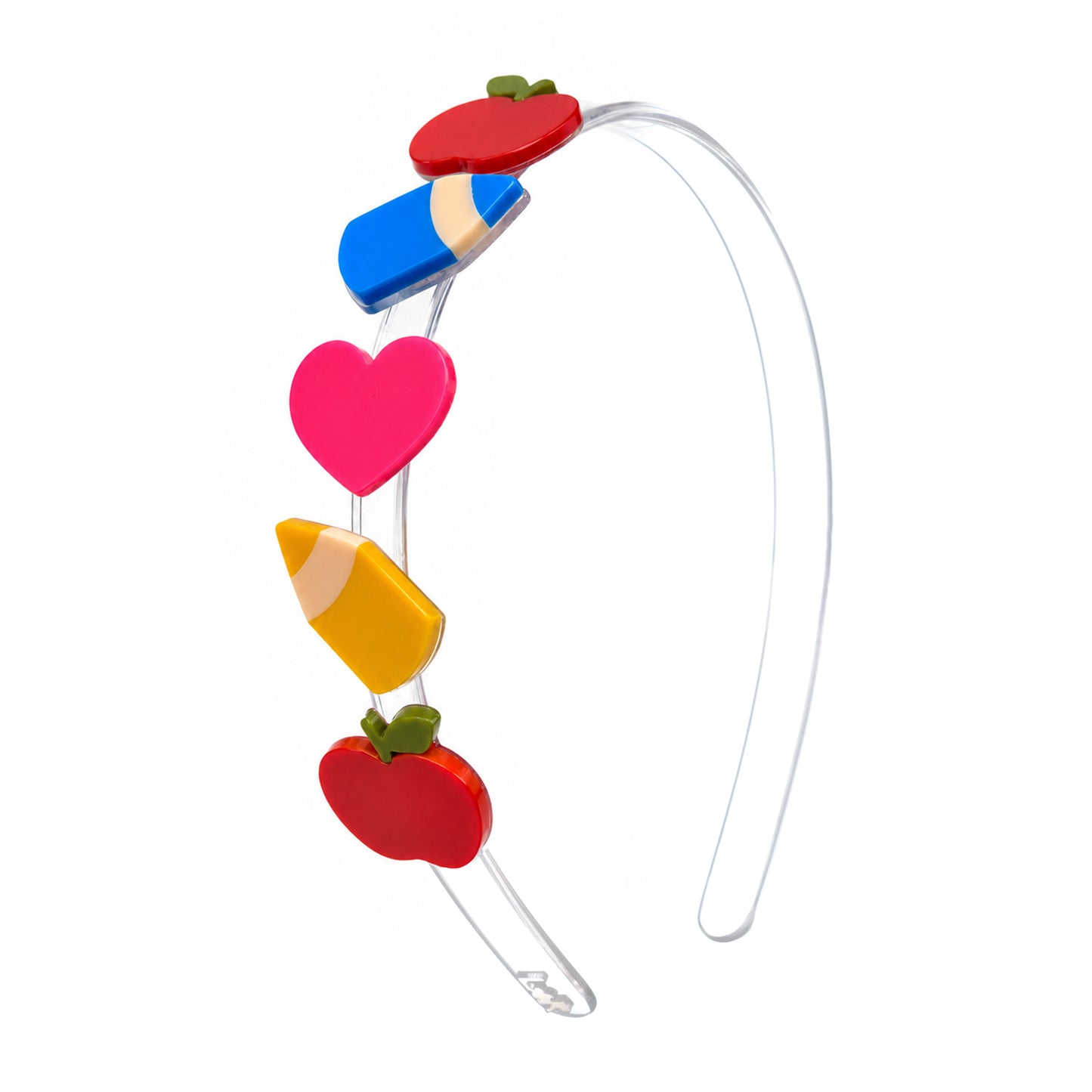 Pencils Apples and Heart Headband