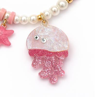 Jellyfish Pink Necklace -SUM -  Lilies & Roses NY
