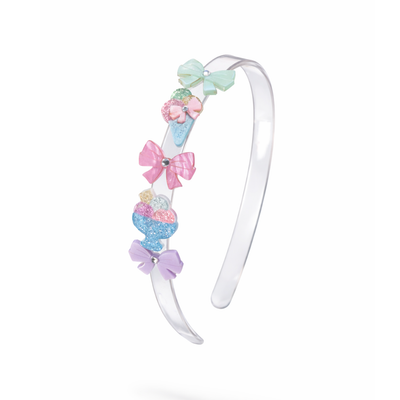 Ice Cream Party Bows Headband