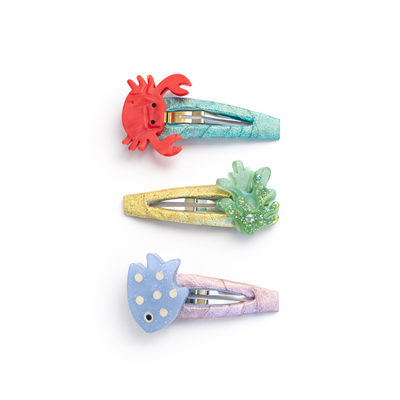 SUM - Ocean Friends Crab Snap Clips -  Lilies & Roses NY