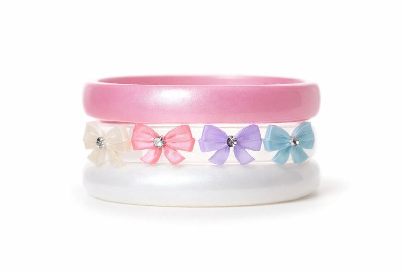 SPR - Bows Pastel Shades Bangles -  Lilies & Roses NY