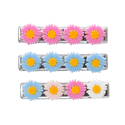 Daisy Multi Pink Blue Hair Clips