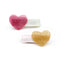 VAL24 - Heart Glitter Vintage Pink Gold Hair Clips