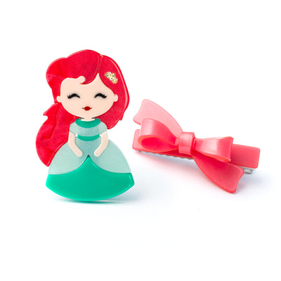 Cute Doll Red Hair & Bow