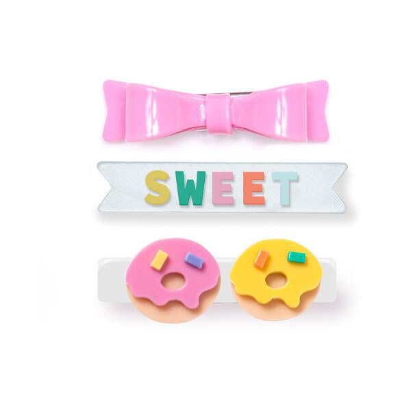 SUM23-Sweet Donuts Bowtie Alligator Clip Trio