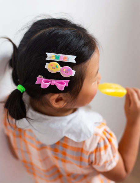 SUM23-Sweet Donuts Bowtie Alligator Clip Trio