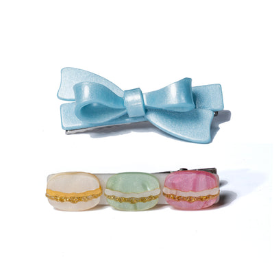 Macaron Blue Bow Hair Clips HAL