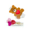 VAL24 - Bear and Balloons Pearlized Hair Clips