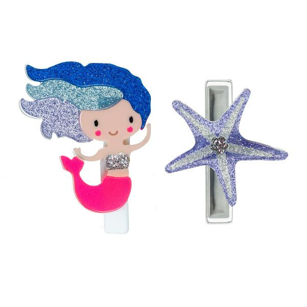 Mermaid + Starfish Alligator Clip