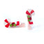 Candy Cane Alligator Clips HOL