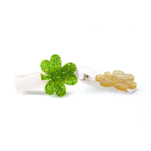 SPR24-Lucky Shamrocks Hair Clips