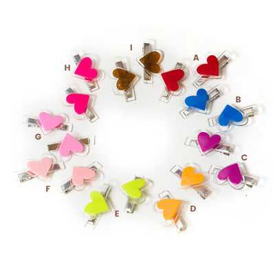 Agatha Heart Hair Clips