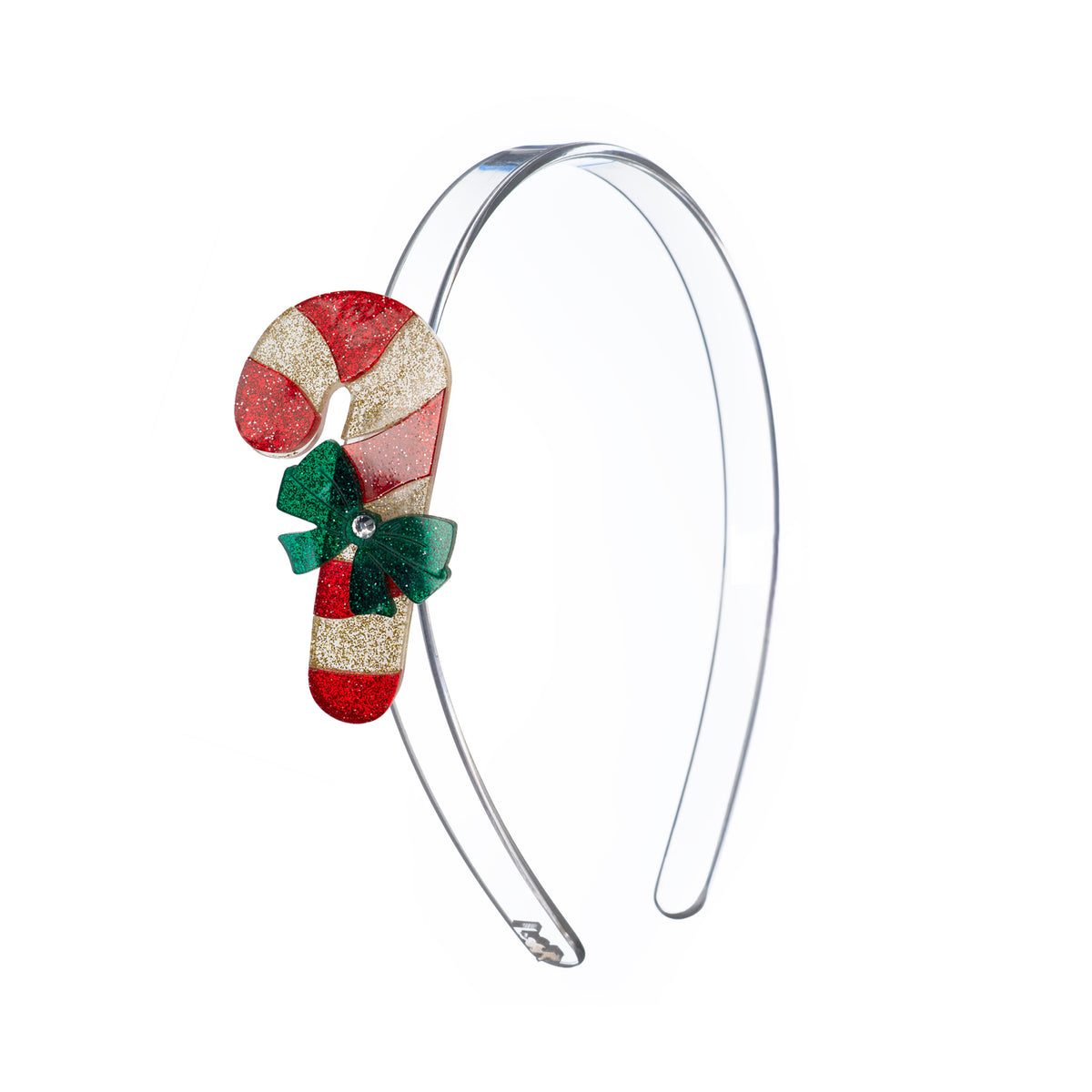 Candy Cane Glitter Headband