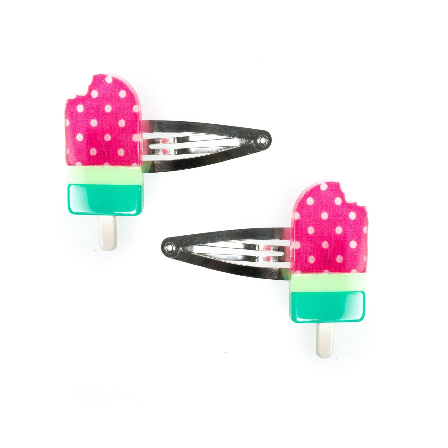 Colorful Fabric Popsicle Snap Clips