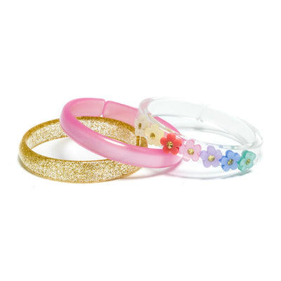 SPR - Flowers Spring Colors Bangles -  Lilies & Roses NY
