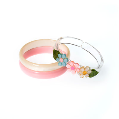 Daisy Pastel Shimmer Bangles