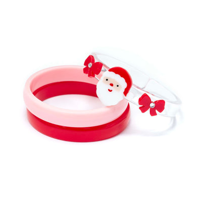 HOL25- Santa Bows Red Bangles