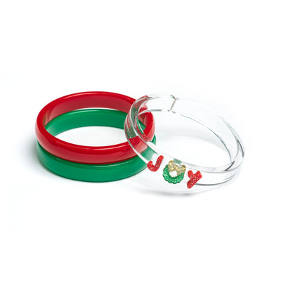 Joy Red Green Mix Bangles HOL