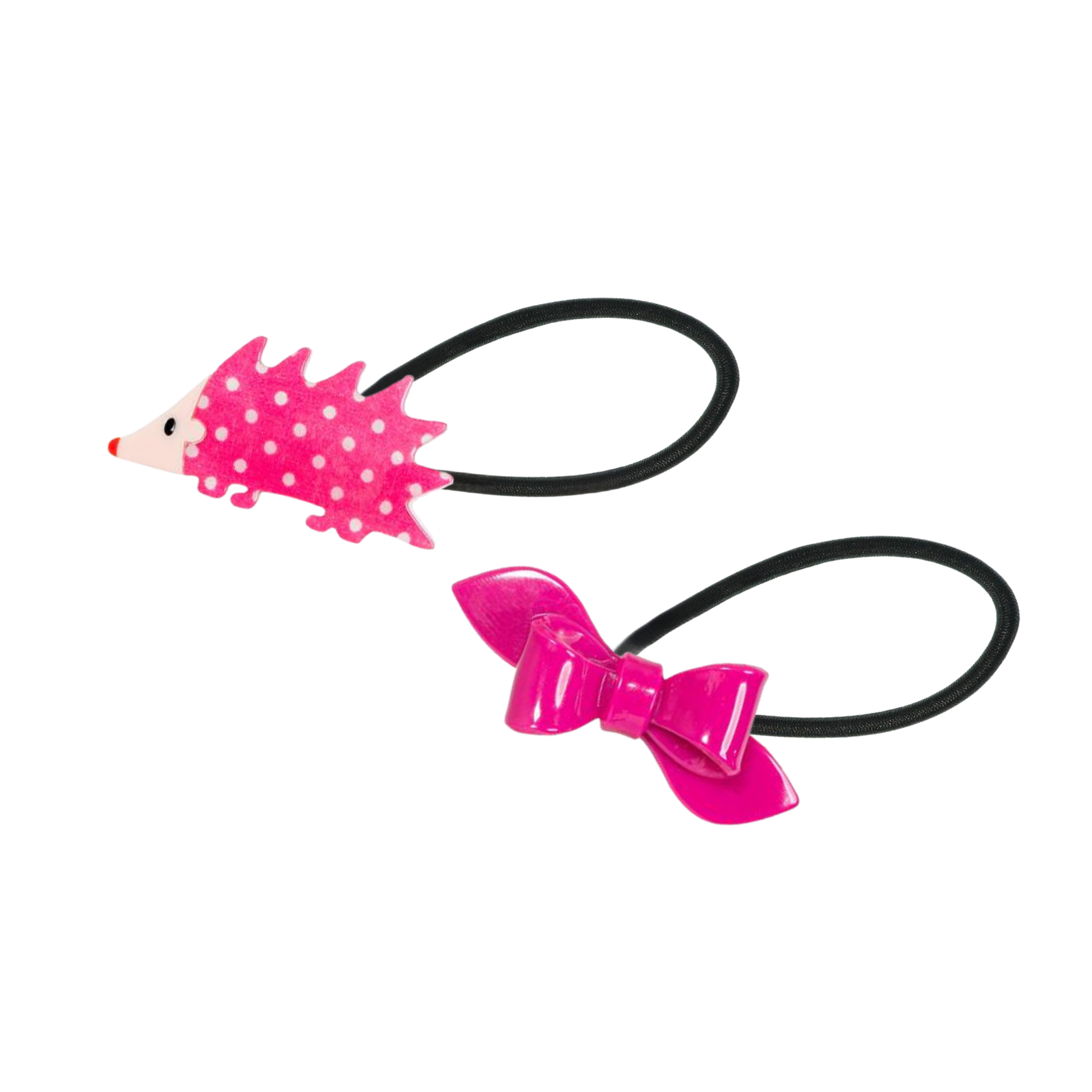 Porcupine & Bow Fabric Pink Ponytail