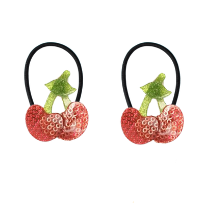 Cherry Sequence Red Ponytail