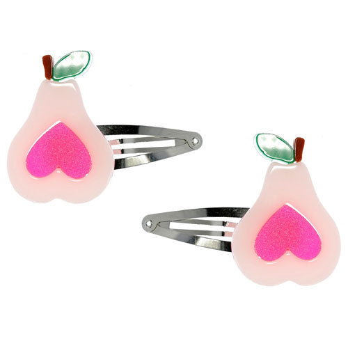 Pear Light Pink Snap Clips