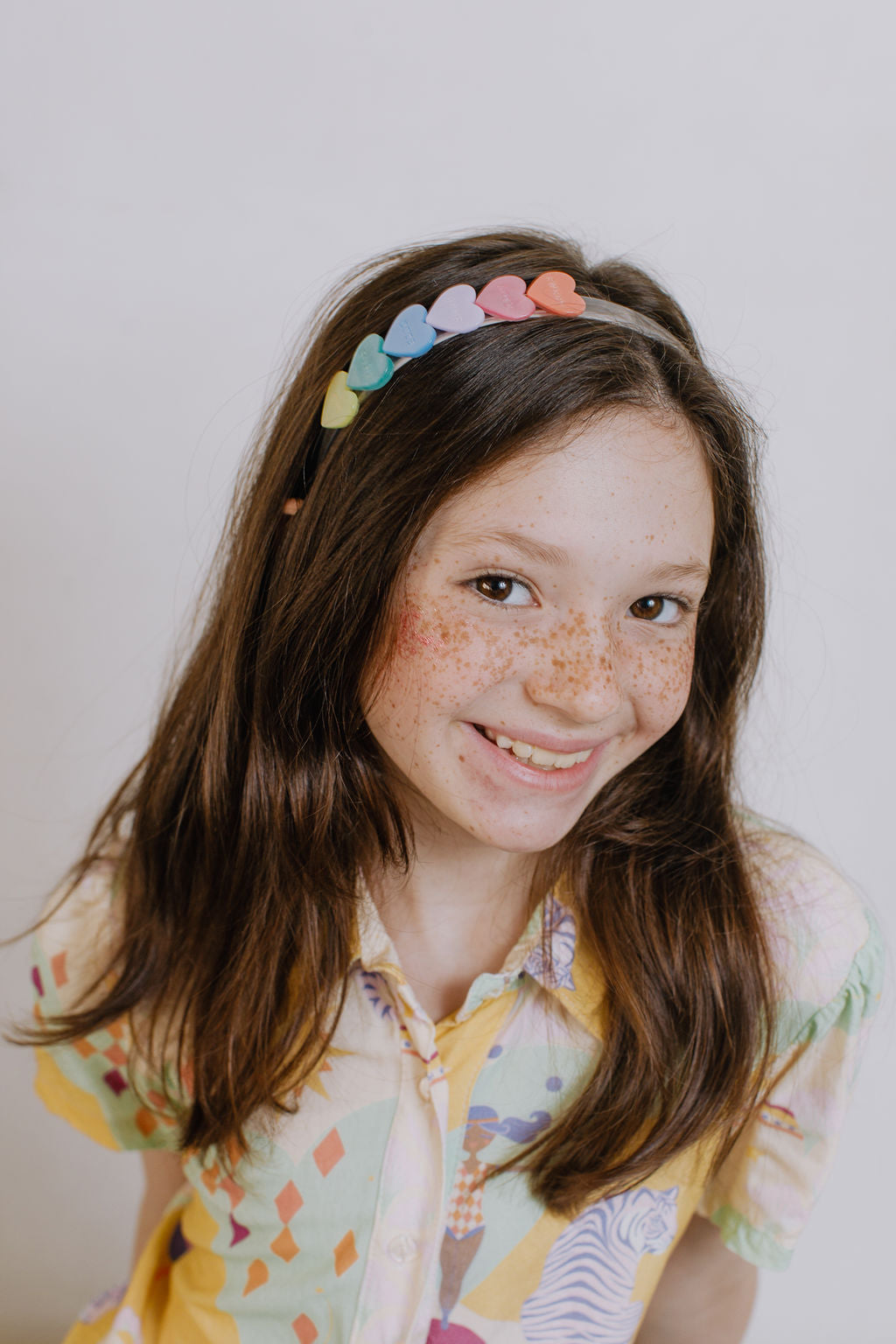 Candy Hearts Pastel Pearlized Headband - VAL