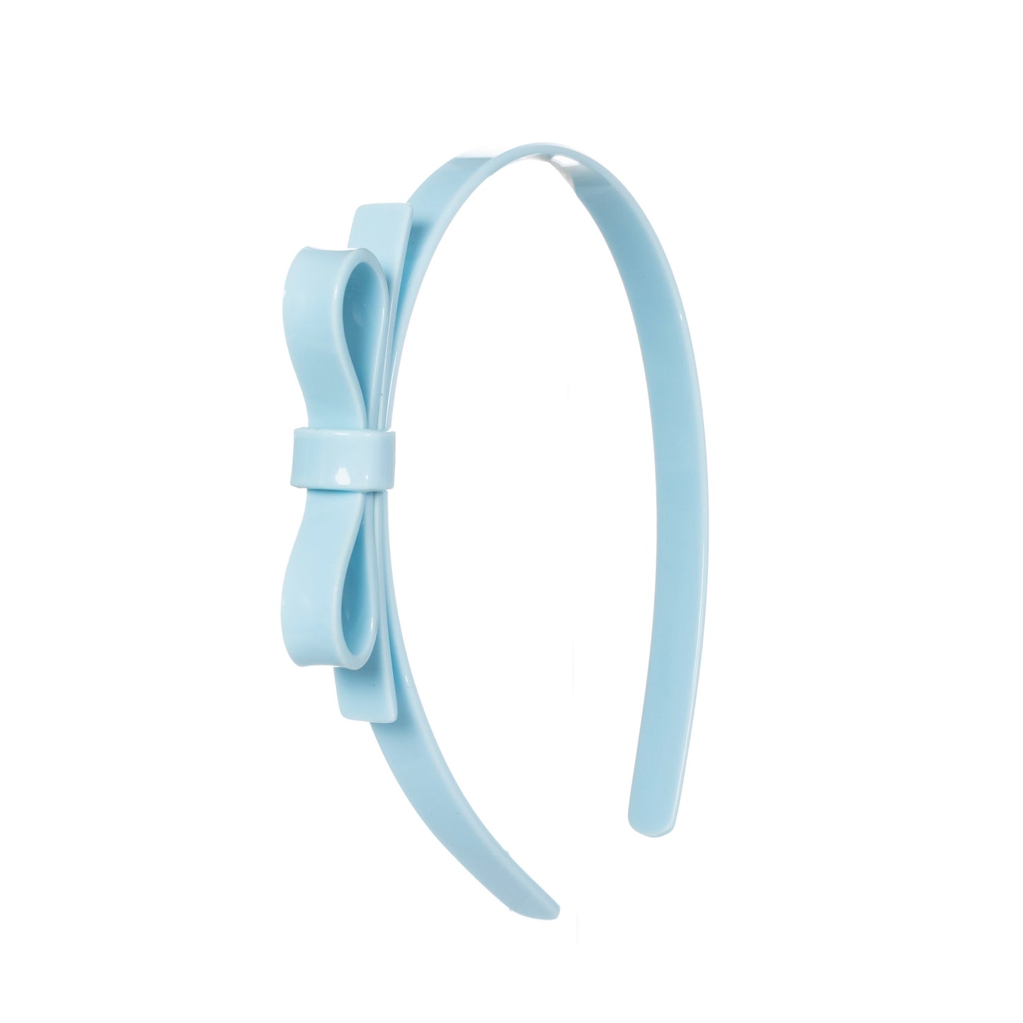Thin Bow Baby Blue Headband -  Lilies & Roses NY