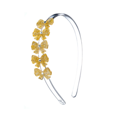 Bows Glitter Gold Headband HOL
