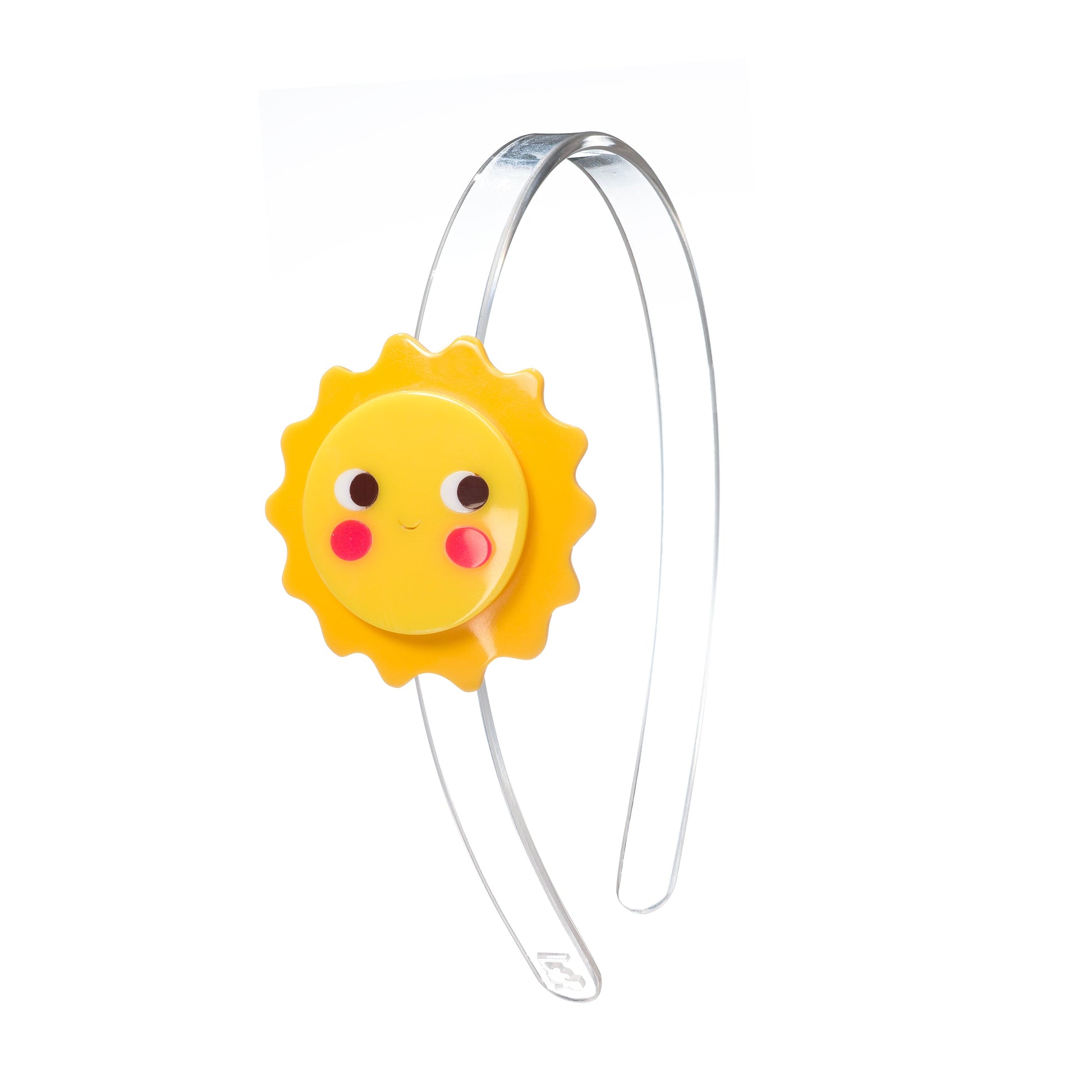 Sun Yellow Smiley Headband