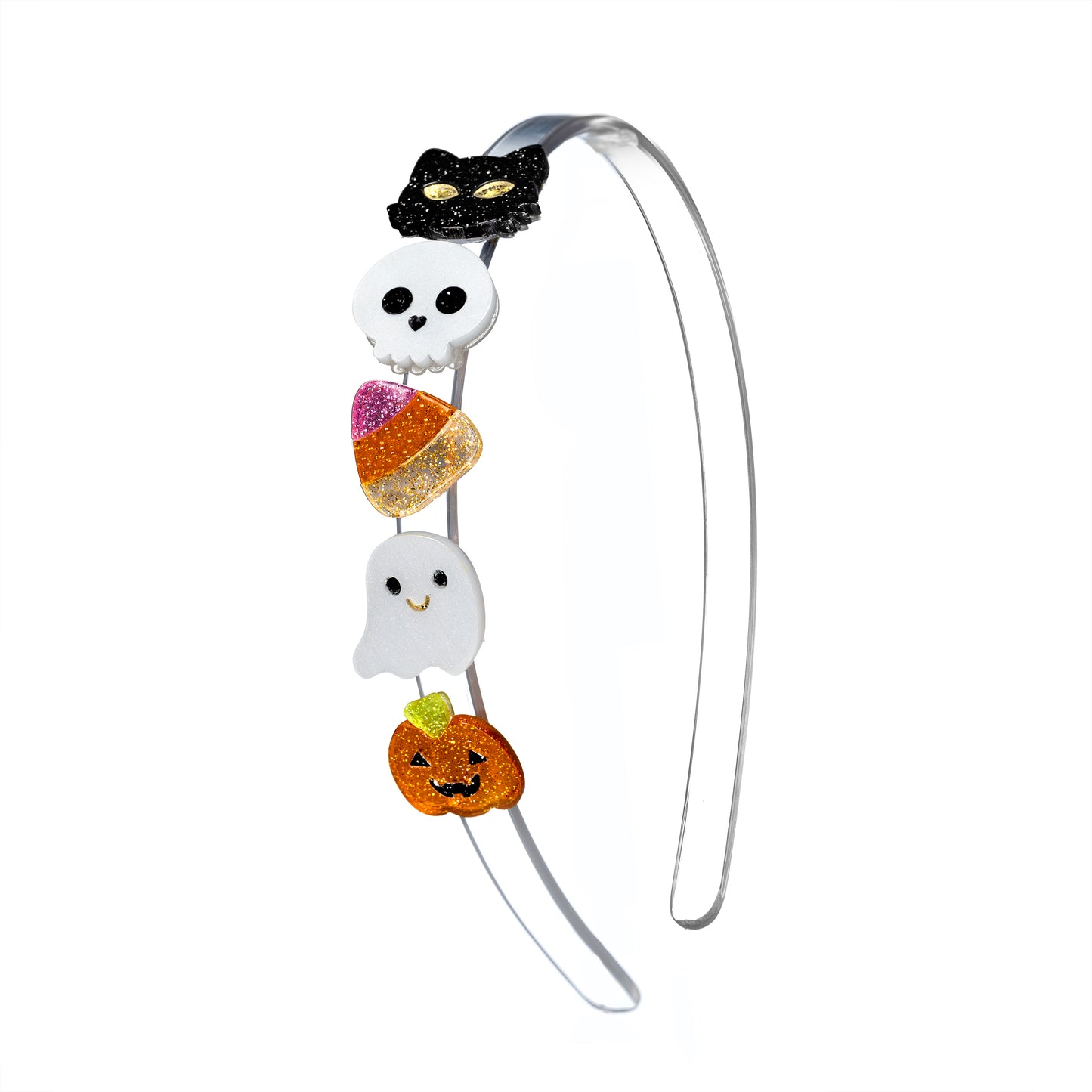 Glitter Skull Ghost Fun Headband HAL