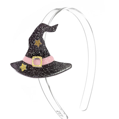 Witch Hat Headband Black & Gold