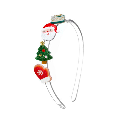 HOL25- Santa Tree Drum Headband