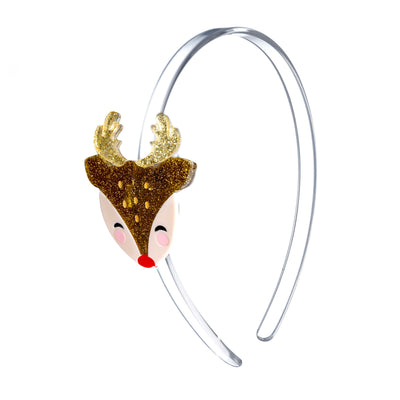 HOL25- Reindeer Gold Headband
