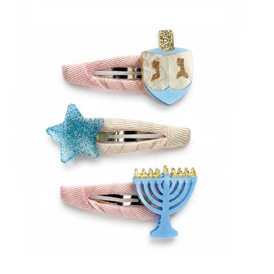 Dreidel Menorah Star Snap Clips