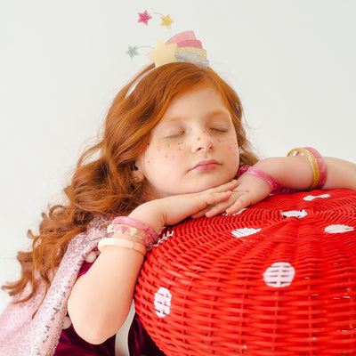 Falling Star Pearlized Pink Headband -HOL25