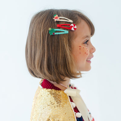 Tree Candy Gingerbread Snap Clips HOL