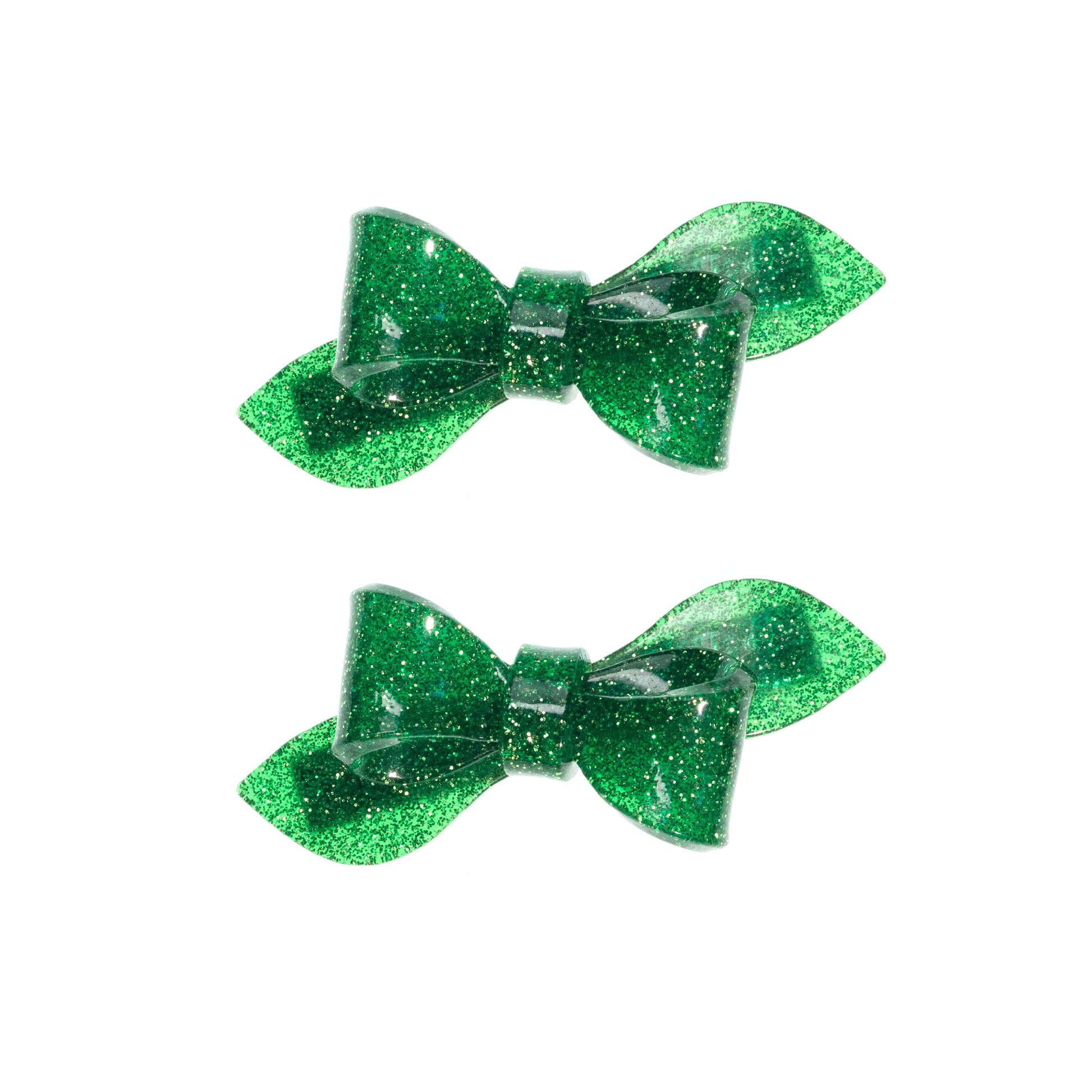 Rosane Bow Glitter Colors Hair Clips -  Lilies & Roses NY