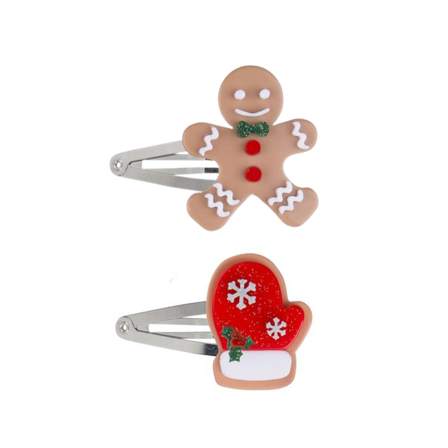 HOL-Red Mitten + Happy Gingerbread Man Snap Clips