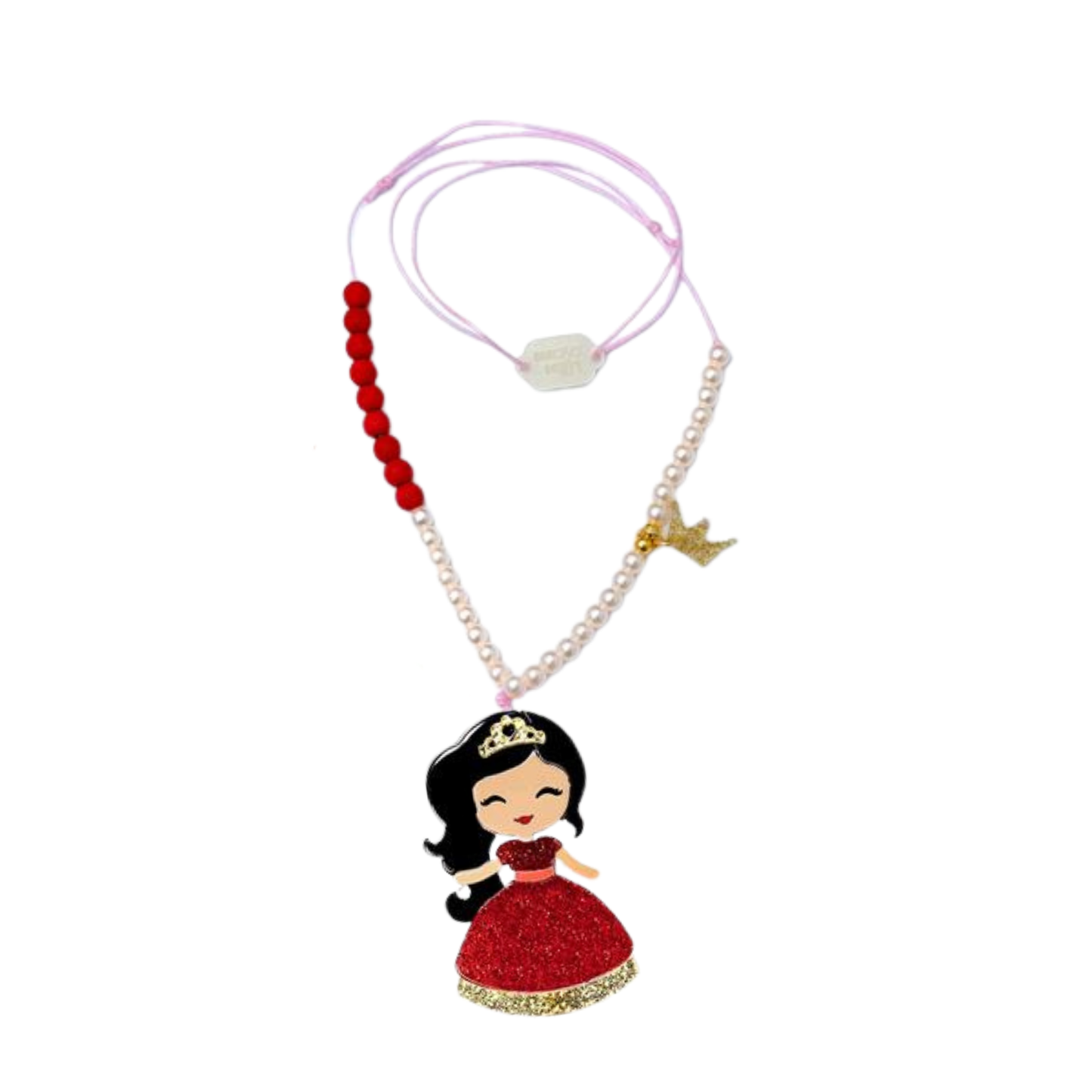 Cute Doll Red Dress Necklace -  Lilies & Roses NY