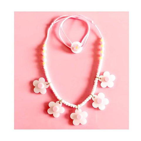 SUM23-Multi Flower Beaded Necklace