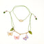 SPR - Butterflies Pink Purple Necklace -  Lilies & Roses NY