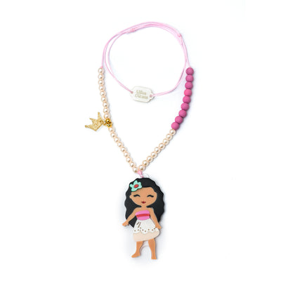 Cute Doll Flower Hair With Necklace -  Lilies & Roses NY