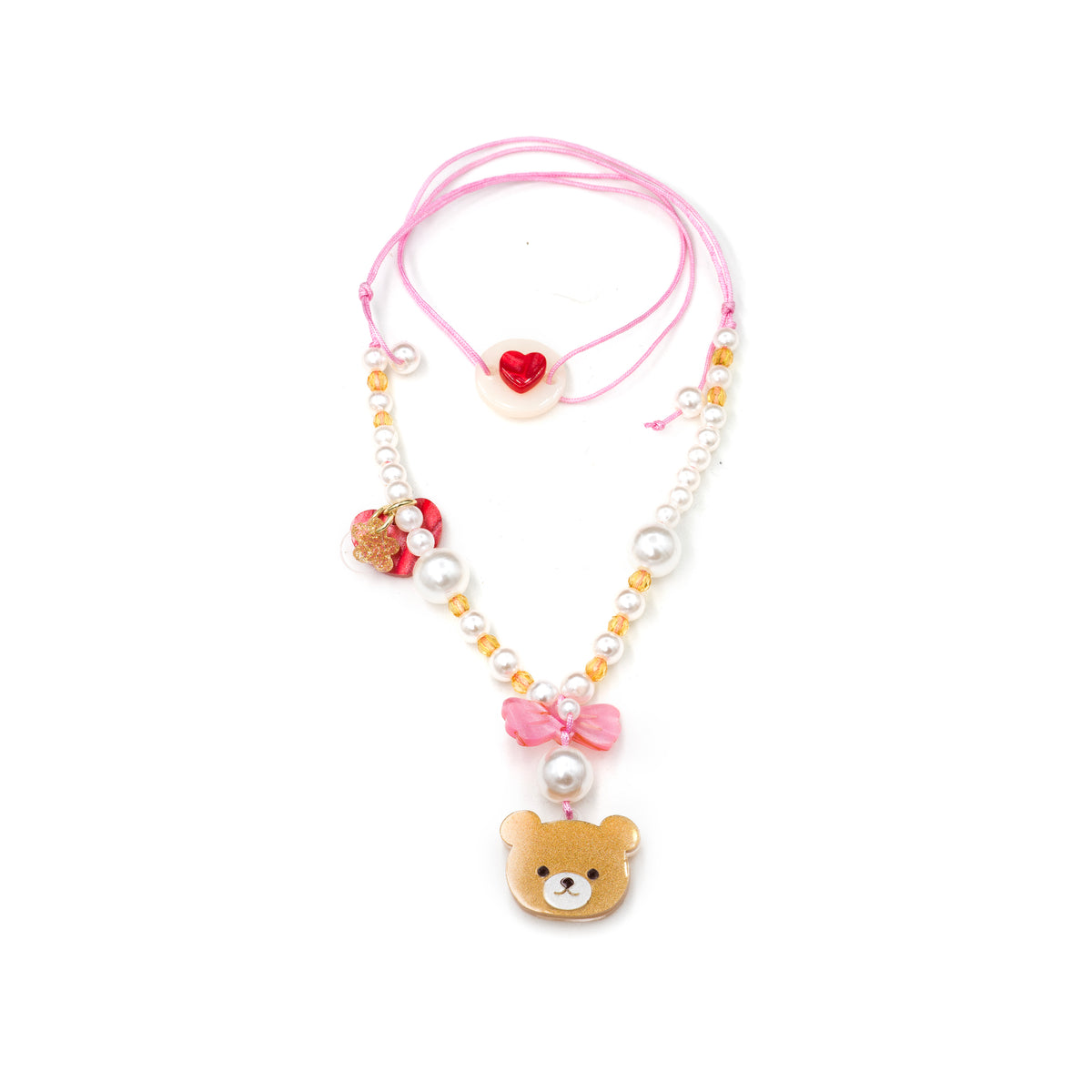Bear Pearls Necklace -VAL24 -  Lilies & Roses NY