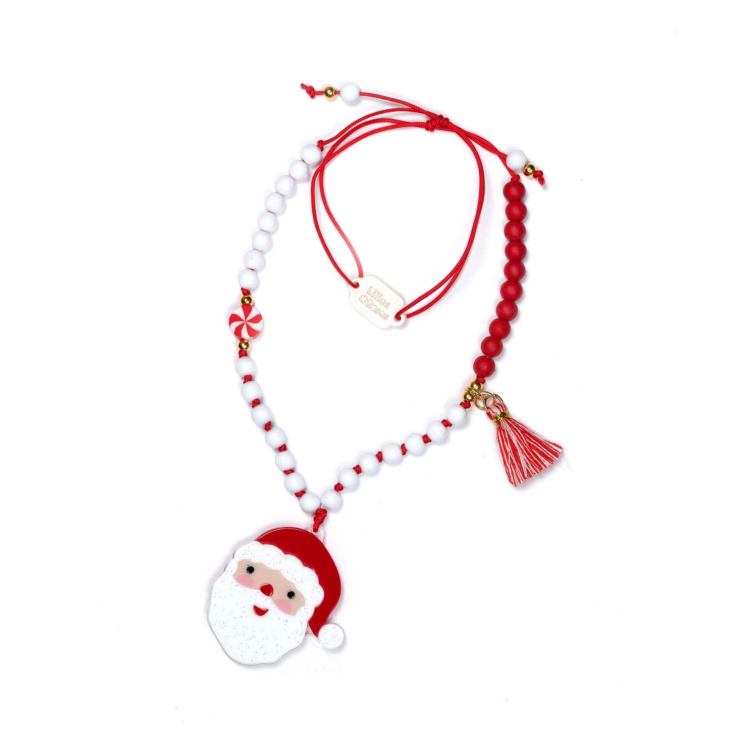 HOL25- Santa Red Necklace