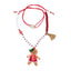 HOL25- Gingerbread Girl Red Necklace