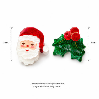 Santa Holly Berry Hair Claws