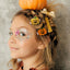 Double Pumpkin Pearlized Hair Clips HAL