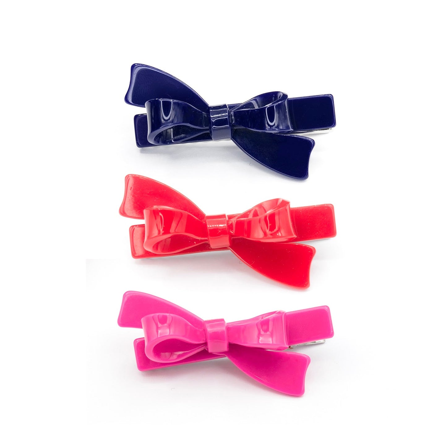 Bows Red Blue Pink Hair Clips - SUM24