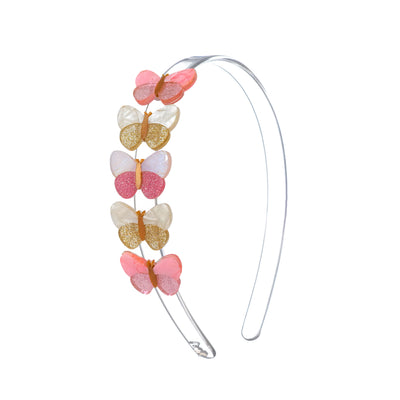SPR - Butterflies Shimmer Pink Shades Headband
