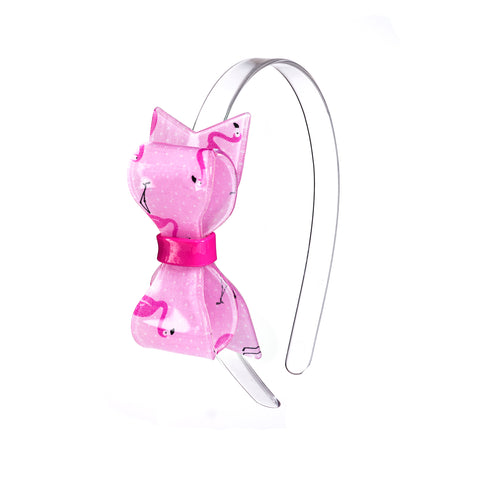 Fat Bow Flamingo Print Headband